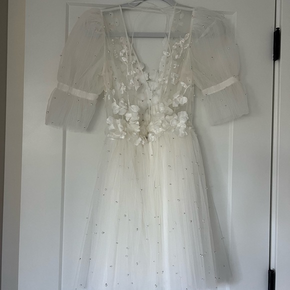 Bridal Short Puff Dress - Picture 5 of 8